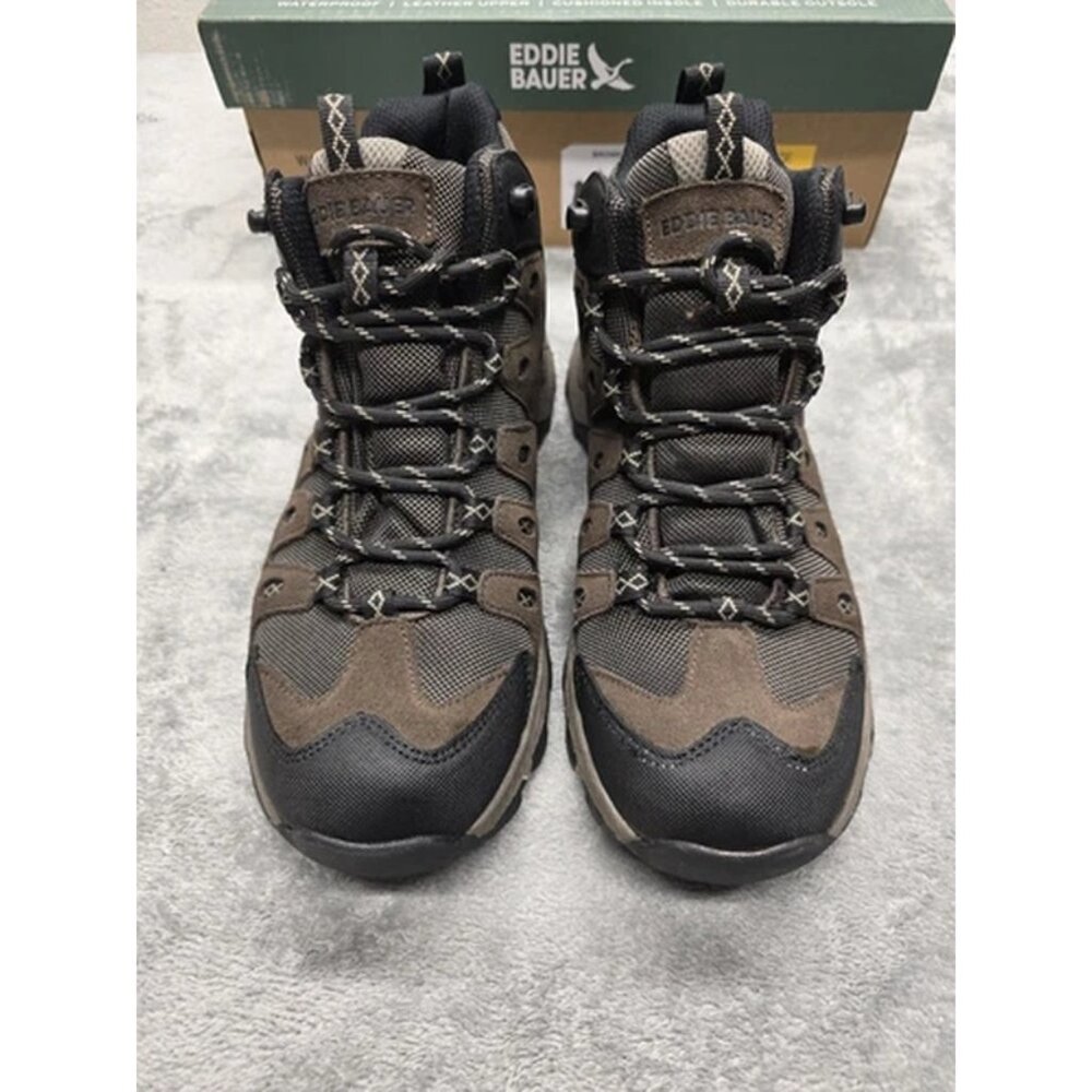 NEW Eddie Bauer Outdoor‎ Boots, Mens US 8, Maple Ridge,  Brown,  Leather Upper
